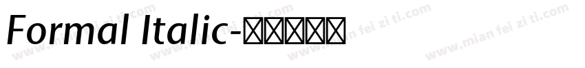 Formal Italic字体转换